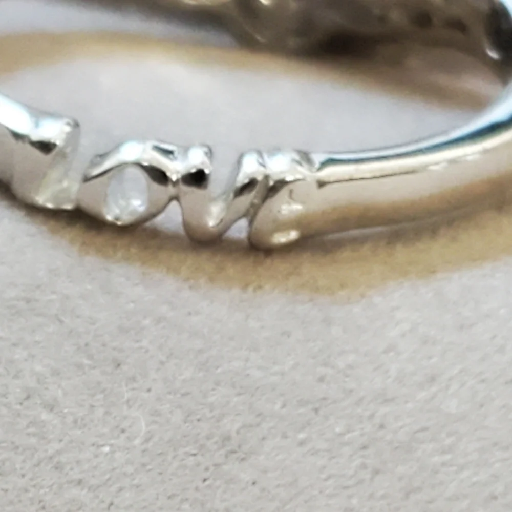 Blue Sapphire White Topaz Ring Platinum over Sterling Silver